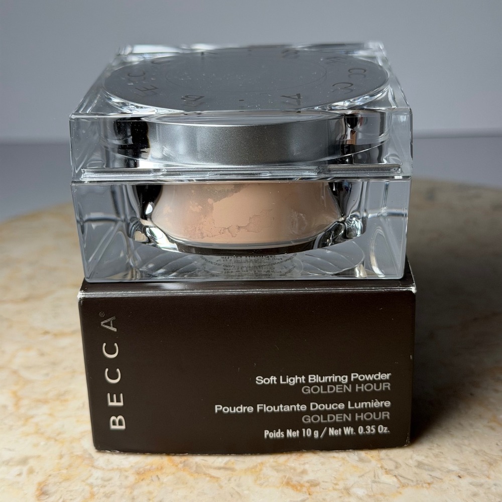 BECCA Soft Light Blurring Powder 10g Golden Hour Luminous Setting Powder NEW